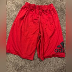 Adidas Men's Red Athletic Shorts